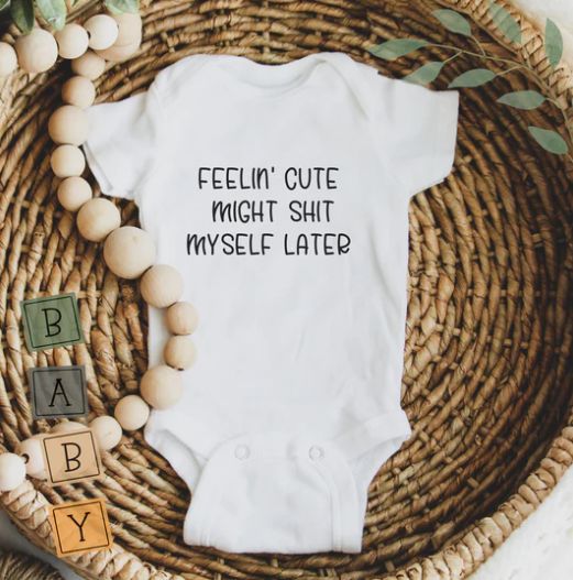 Creations by Julietta Onesie - Feelin Cute (9-12M), 9-12M