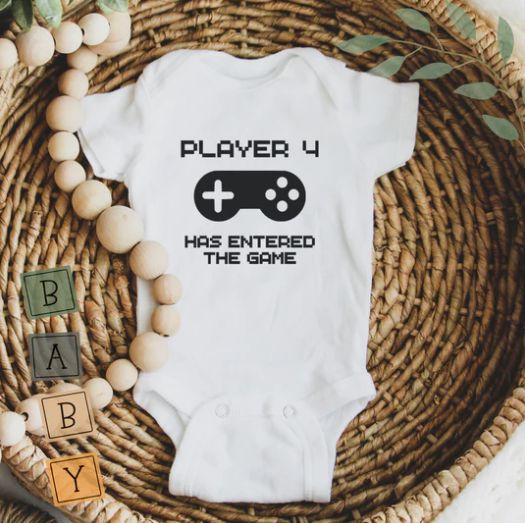 Creations by Julietta Onesie - Player 4 (3-6M), 3-6M
