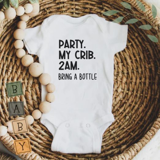 Creations by Julietta Onesie - Party (3-6M), 3-6M