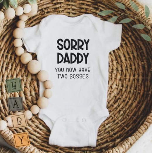 Creations by Julietta Onesie - Bosses (9-12M), 9-12M