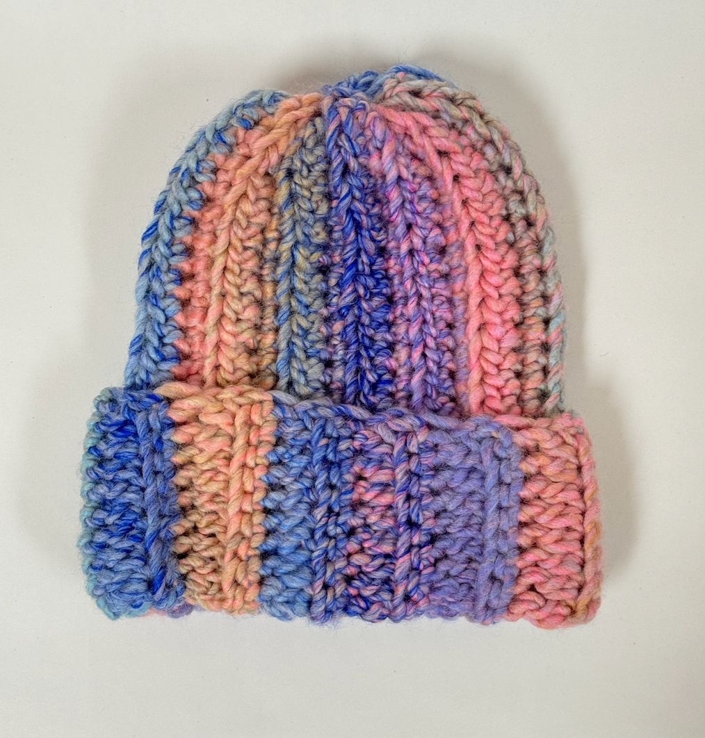 Nat Buckley Crochet Beanie, Sierra Multi Small Adult/Kids