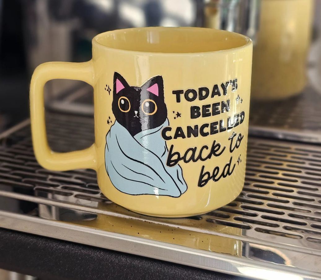 Creations by Julietta Coffee Mug - Slogan (Cancelled Cat), Lemon 320ml