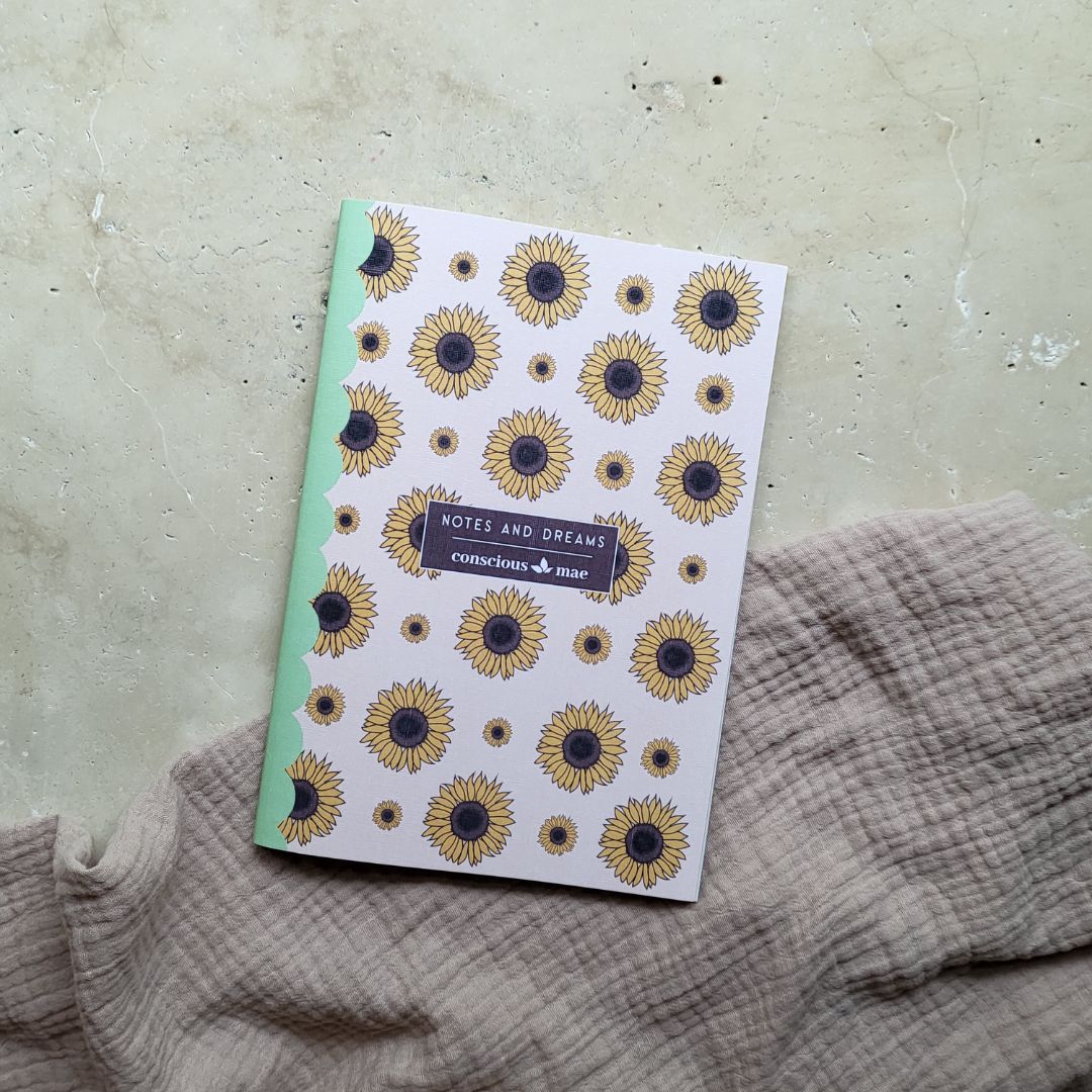 Conscious Mae Blooming Thoughts notebook, A5