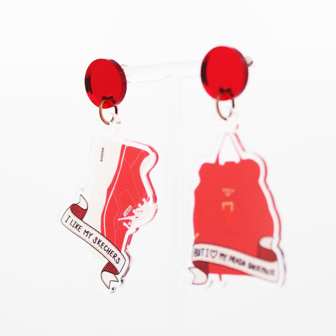 Ginger Pins Originals Ten Things I Hate About You Sketchers Earrings