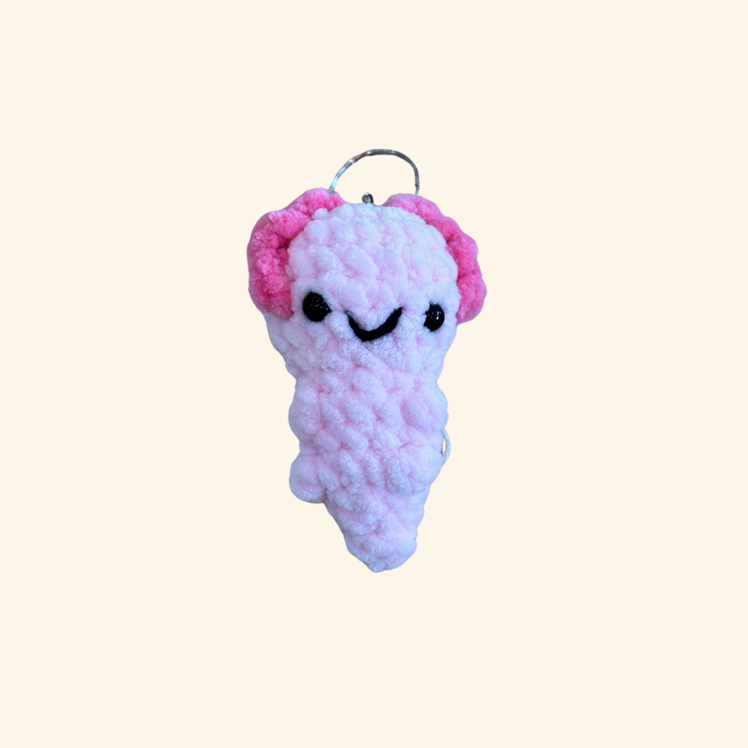 Axolotl Crochet Keyring | Mon Ami Crochet