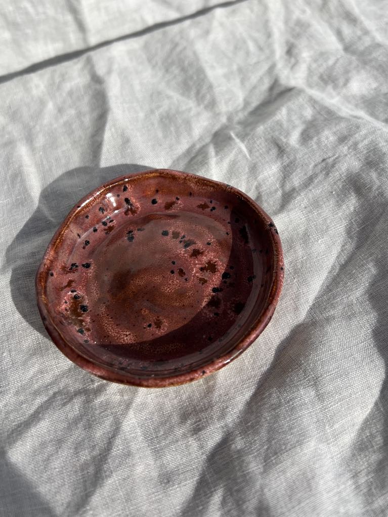 Rainbows & Rivers Volcanic Ring Dish, Purple