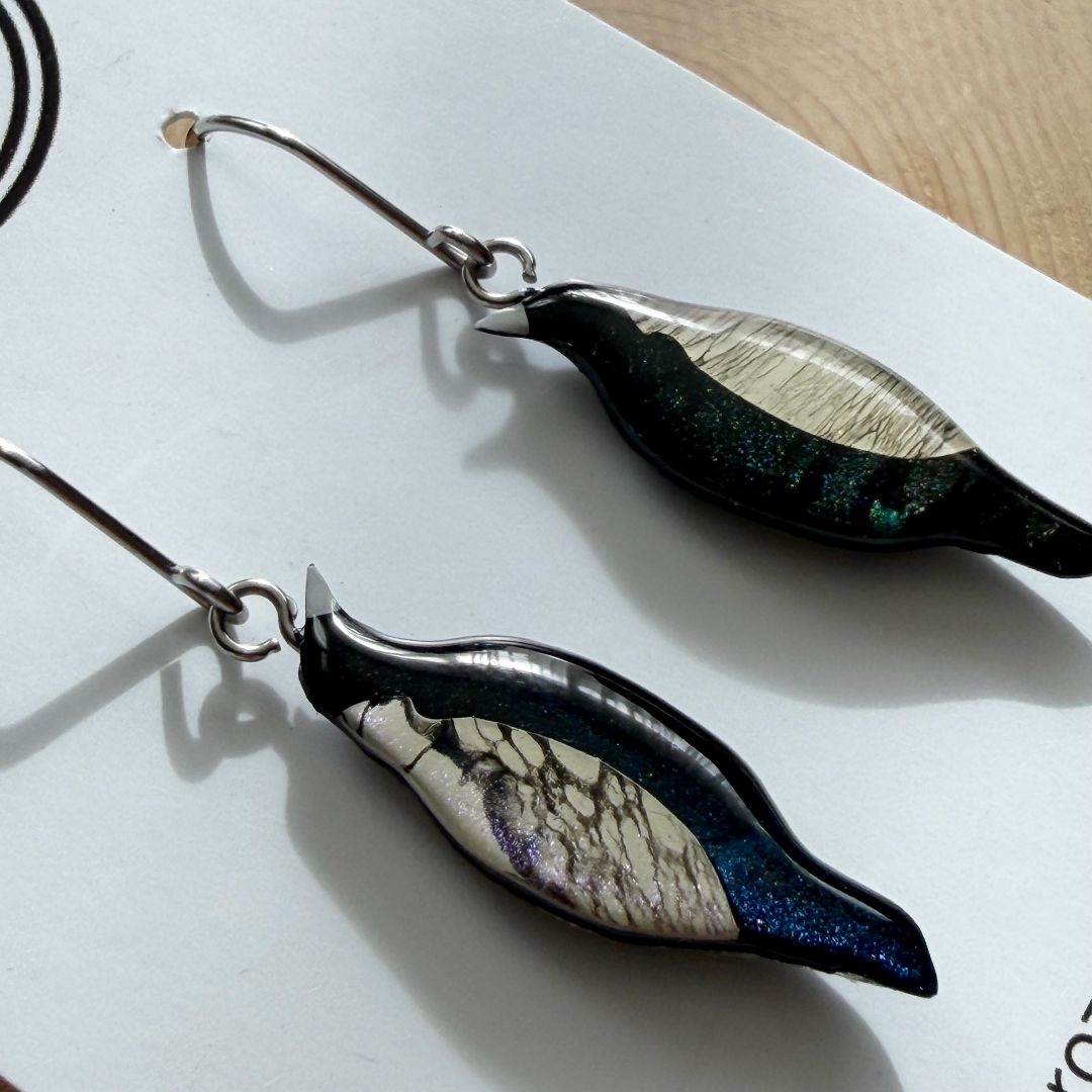 Lacroz & Co. Designs Australian Magpie Mini Earrings