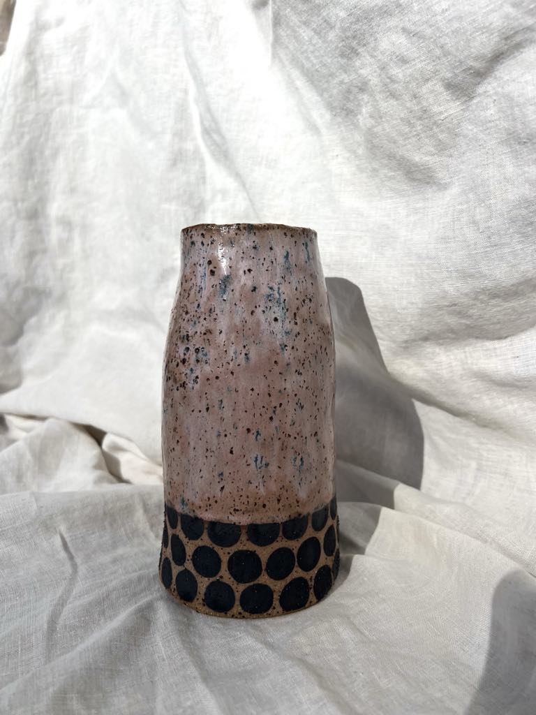 Rainbows & Rivers Violet Spot Vase, Purple