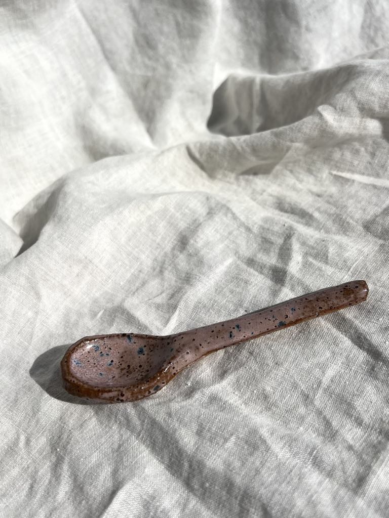 Rainbows & Rivers Violet Ceramic Spoon, Lilac