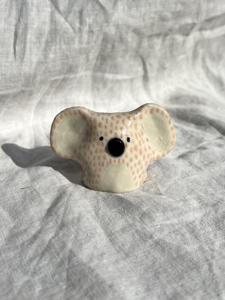 Rainbows & Rivers Ceramic Koala - Peach, Pink