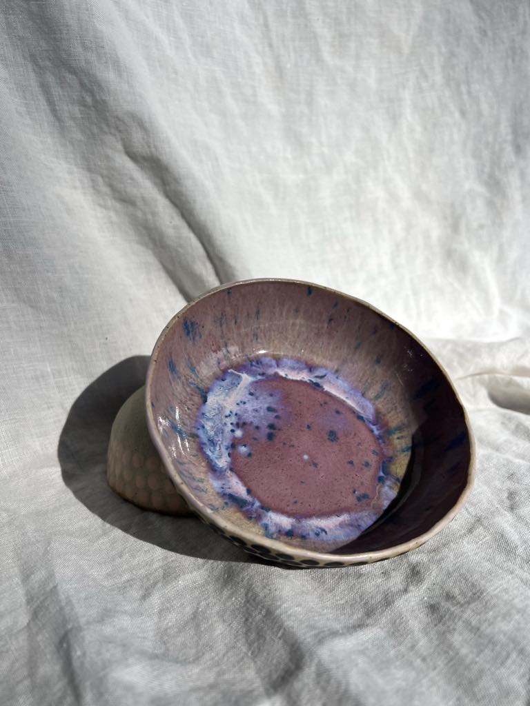 Rainbows & Rivers Violet Organic Spot Bowl, Lilac