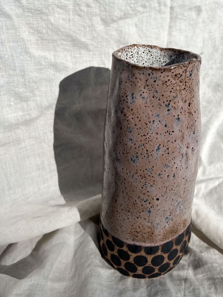 Rainbows & Rivers Violet Tall Spot Vase, Lilac