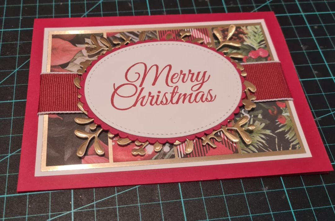 In The Groove Papercrafting Strip Christmas Card