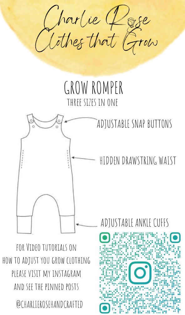 Grow Romper Bodhi | Charlie Rose Handcrafted