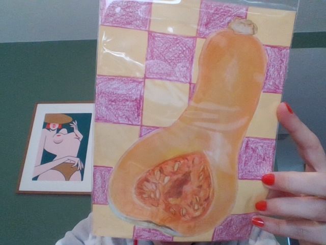Donna Beswick Art Original artwork, Orange A5