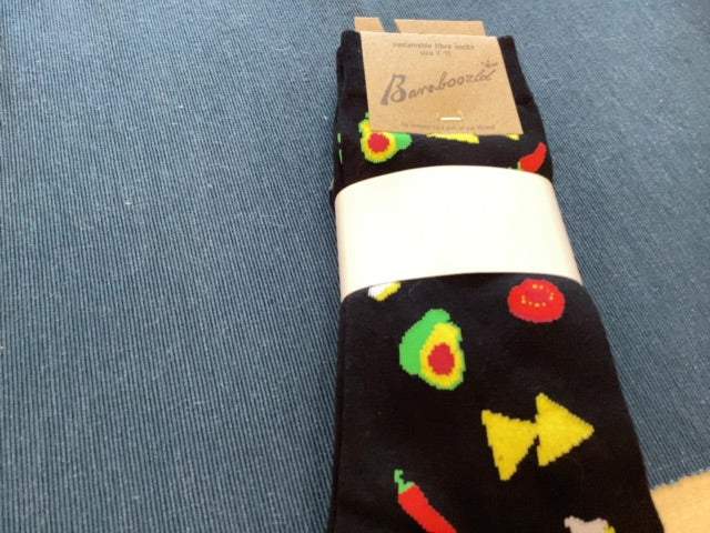 Bamboozld Men’s Holy guac socks, Black 7-11