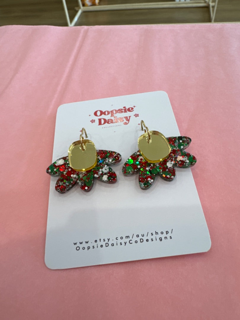 Oopsie Daisy Collections Xmas Glitter Daisy