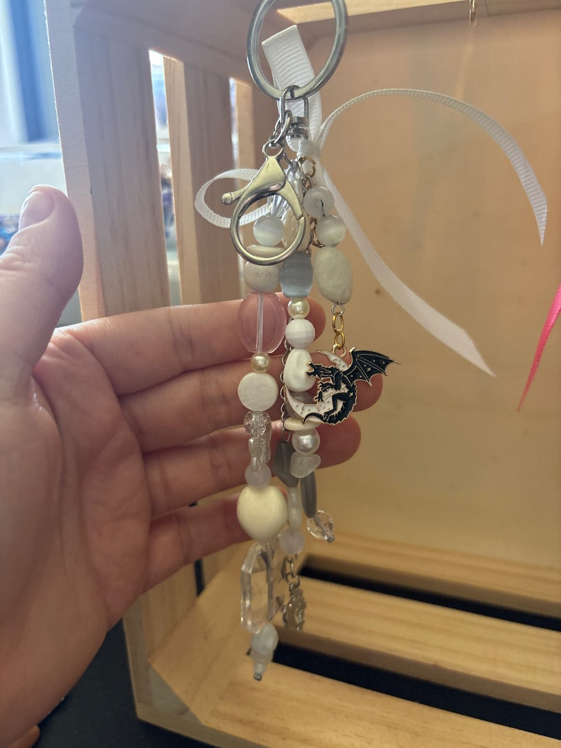 Plier and Charm Bag charm, White Medium