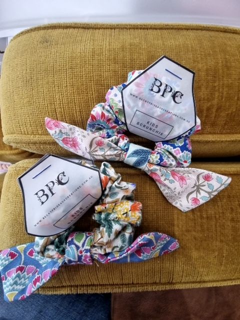 Becky Prideaux Creations Kids Bow Scrunchie, Multi