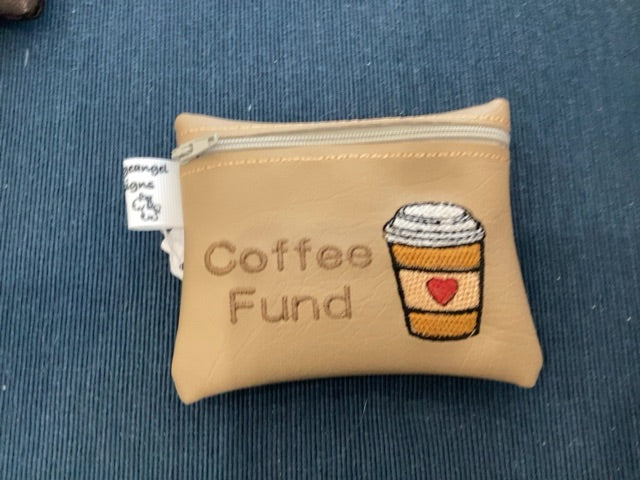 Coffee fund coin purse