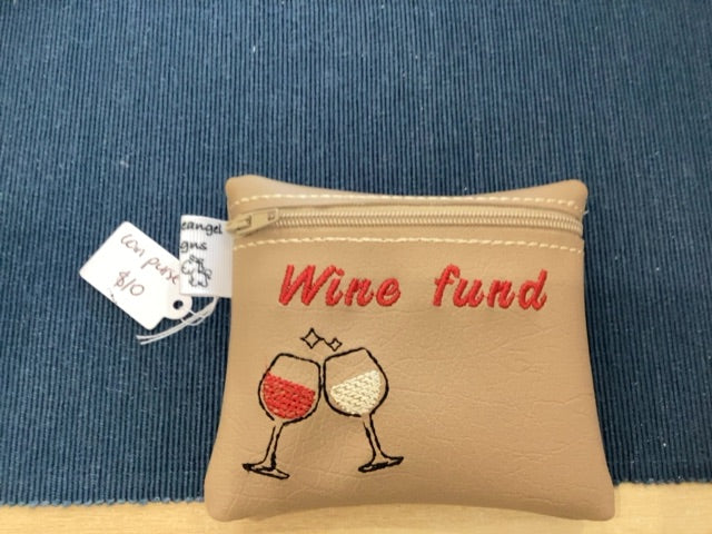 Wine fund coin purse