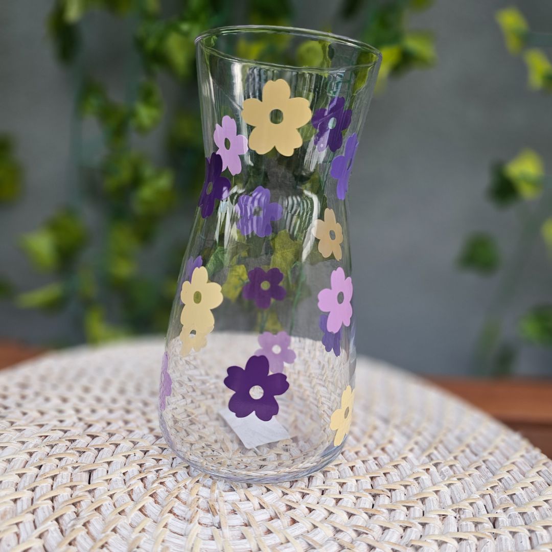 Creations by Julietta Daisy Vase, Purple Hue