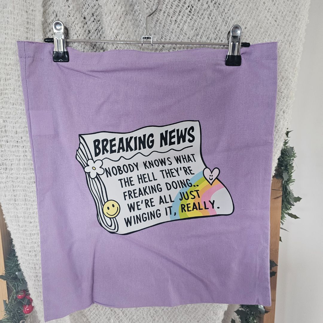 Creations by Julietta Tote Bag - Breaking News