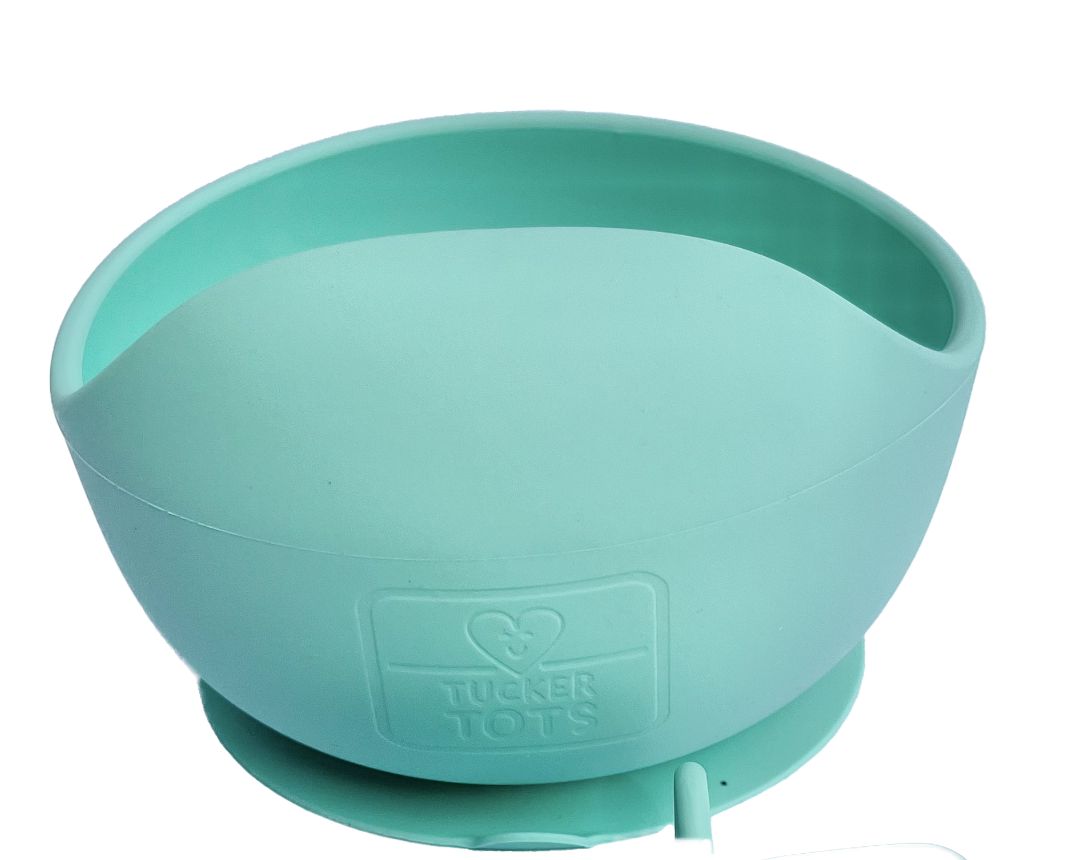 Tucker Tots Silicone Suction Bowl, Mint Green
