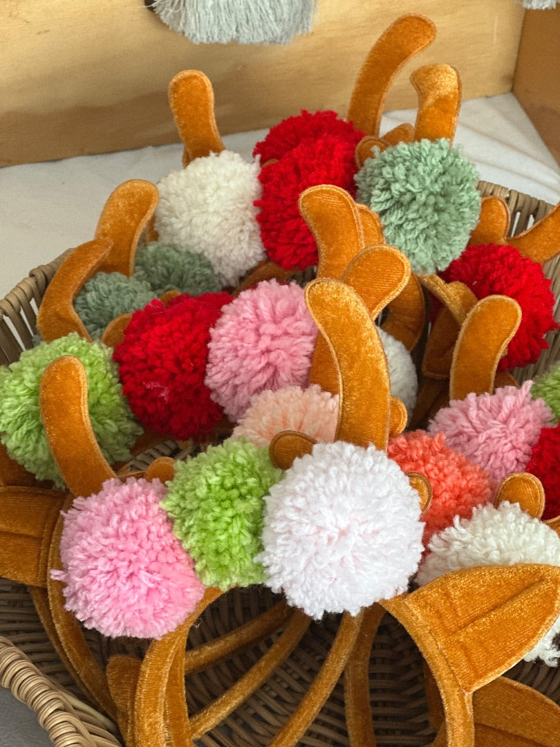 P and P Pompom Pompom Reindeer Headband, Various One size