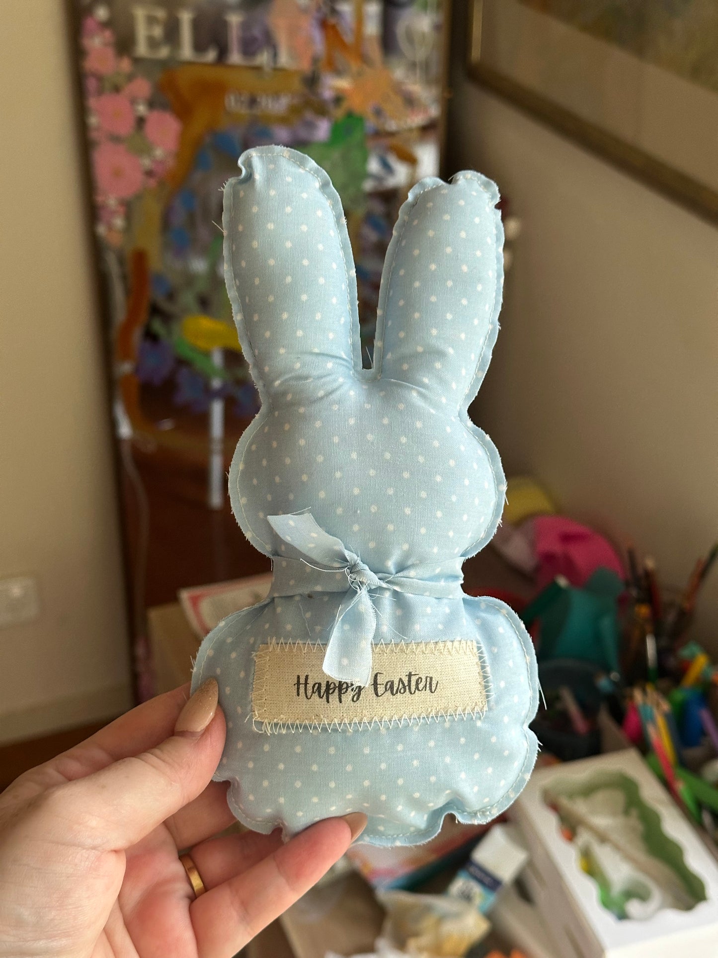Handmade Easter Bunny Keepsake – Happy Easter Decoration