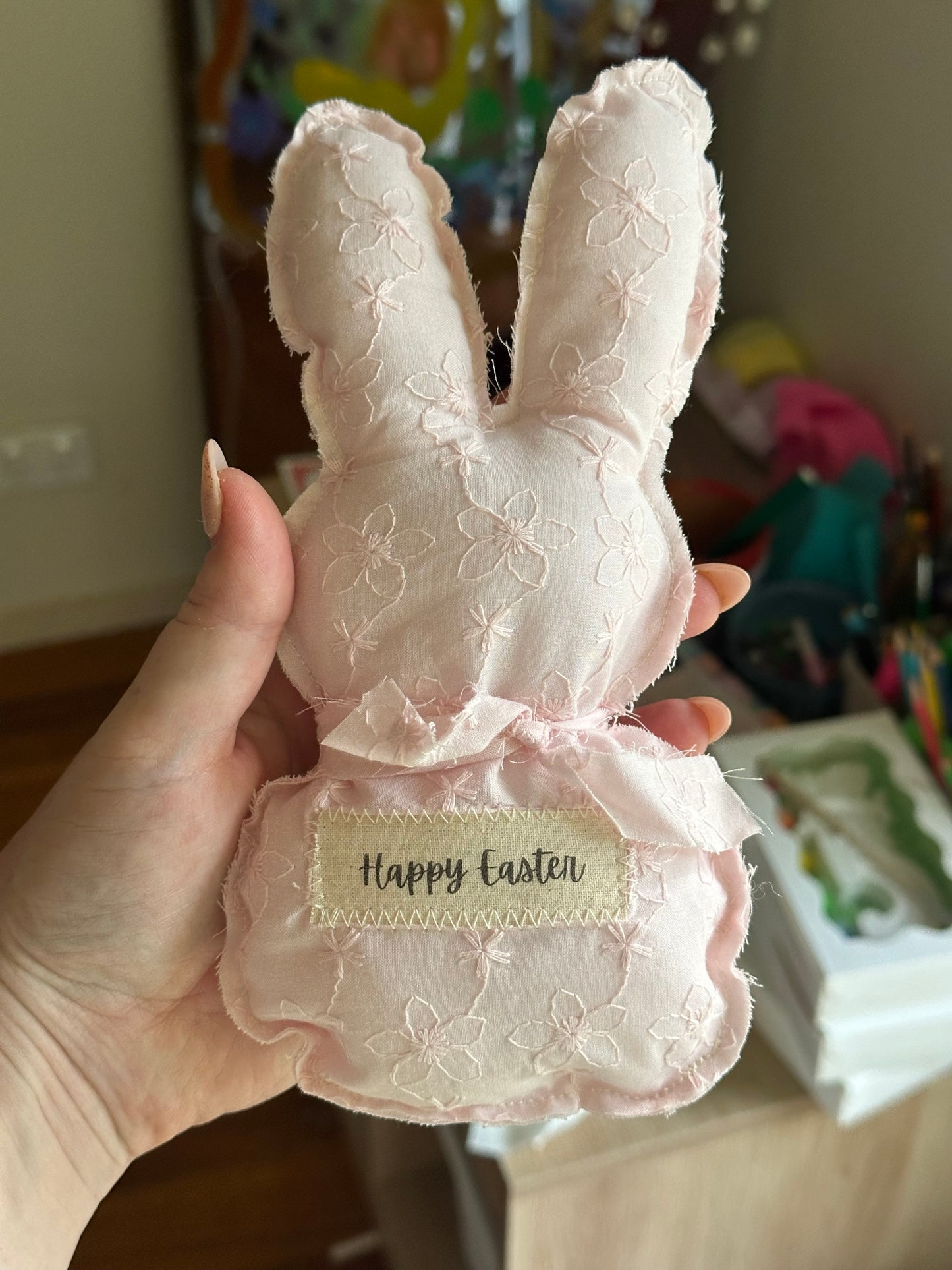 Handmade Easter Bunny Keepsake – Happy Easter Decoration