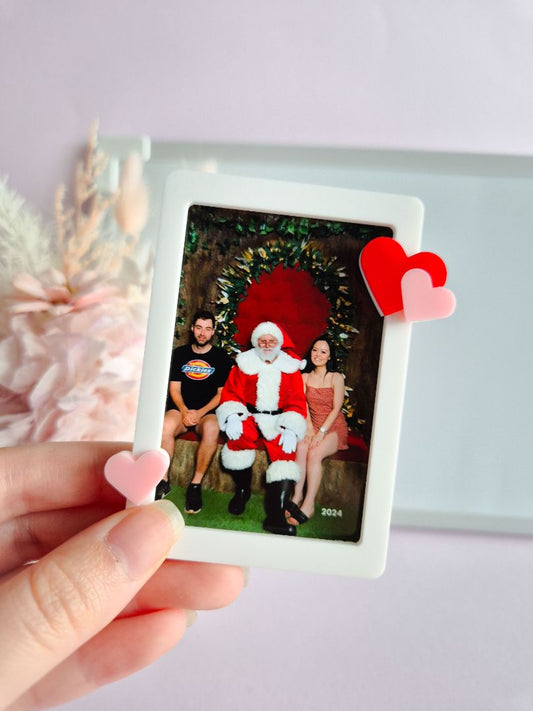AXN Laser Creations Magnetic Photo Frame Hearts 3x2inch