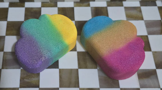 Life's Little Indulgences Rainbow Cloud Bath Bomb,  Mixed