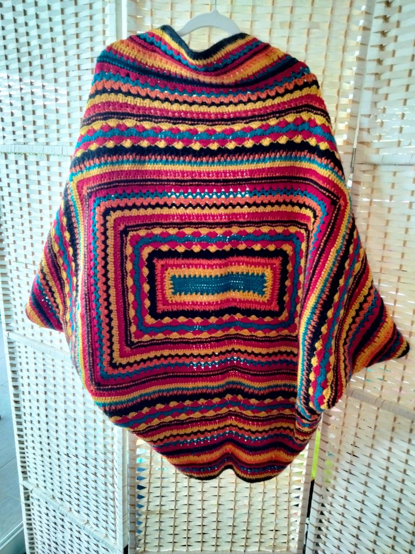 Carmah Designs Mexi Magic Snuggle Cardigan,  Multi Coloured Free Size
