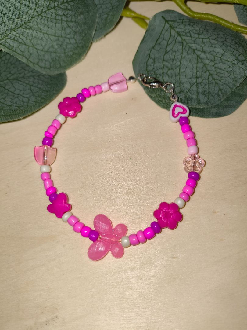 Creating Shananigens Mixed Pink Bracelets,  Pink