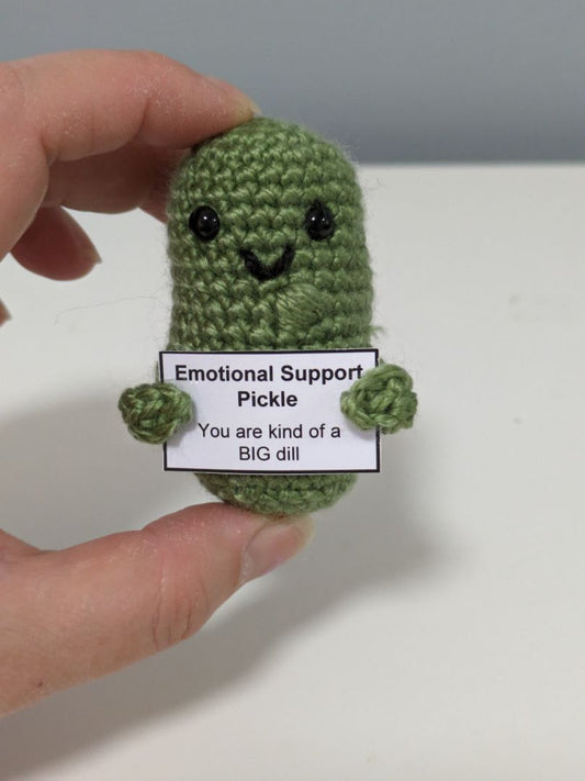 Emotional Support Pickle | Mon Ami Crochet