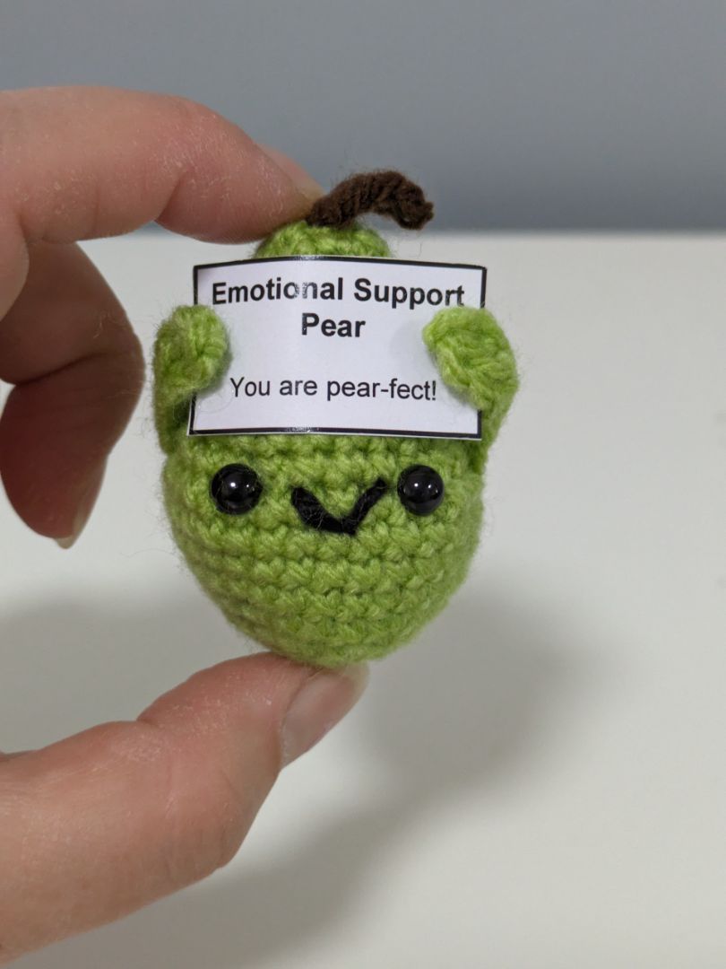 Mon Ami Crochet Emotional Support Pear