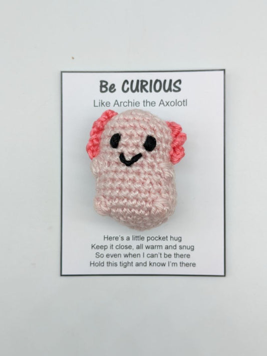 Mon Ami Crochet Pocket Hug Axolotl