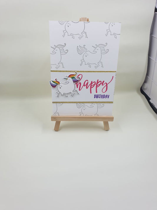 In The Groove Papercrafting Sparkle Unicorn Card