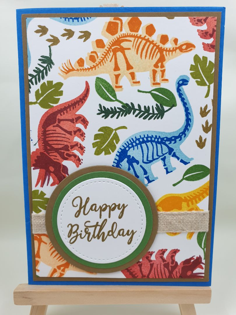 In The Groove Papercrafting Dinosaur Birthday Card