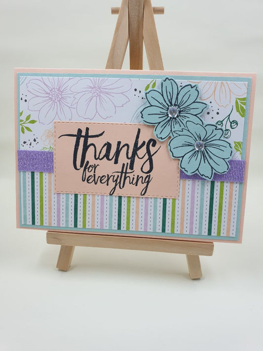 In The Groove Papercrafting Flower Thank you