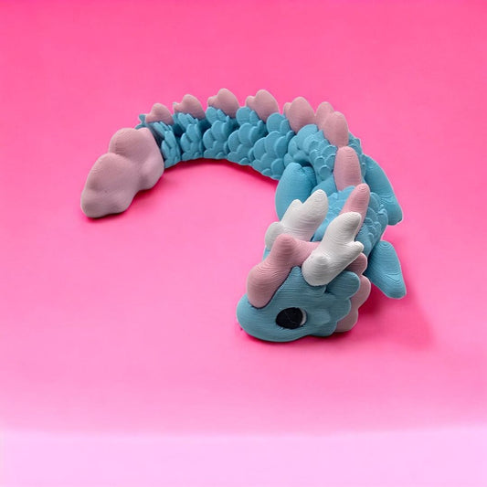 3D Cloud Dragon,  blue