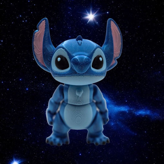 3D Stitch,  Blue
