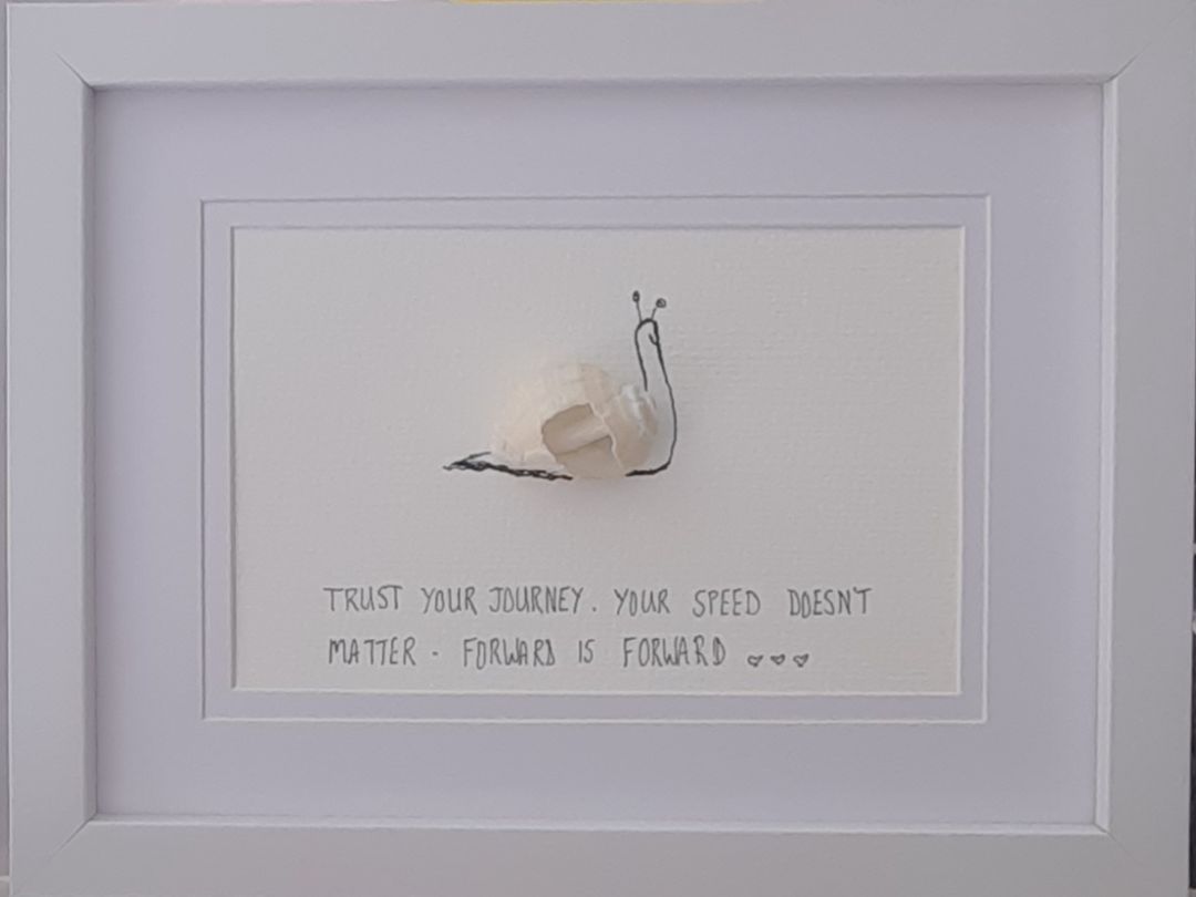 Diartwork Gift Voucher,  White frame 17.3 cm x 22.5 cm