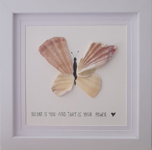 Diartwork ,  White frame 17.5 cm x 17.5 cm