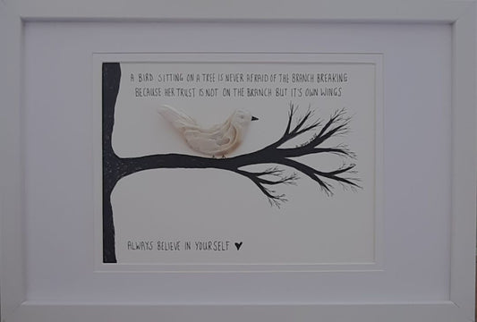Diartwork Gift Voucher,  White frame 32.6 cm x 22.5 cm