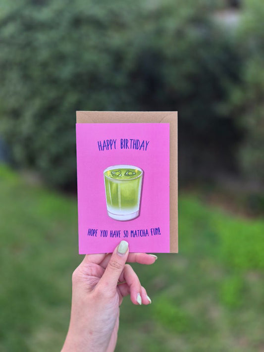 Young At Heart Studio Matcha Fun Birthday Card