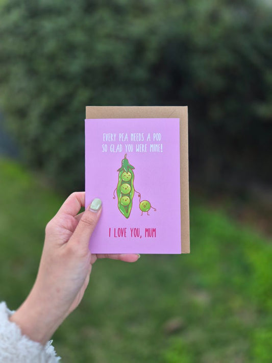 Young At Heart Studio Pea In The Pod Card For Mum