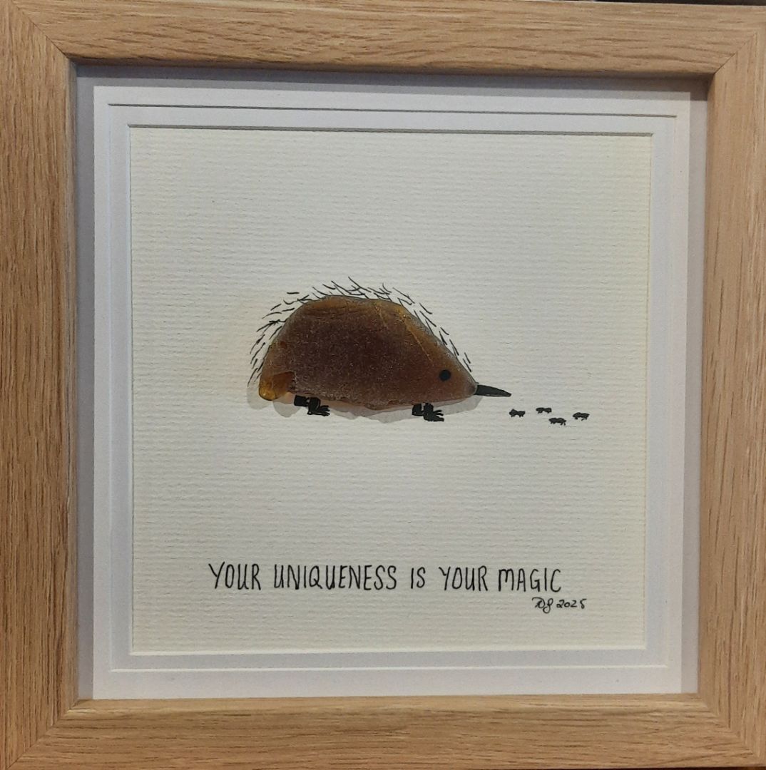 Diartwork Gift Voucher,  White frame 17.5 cm x 17.5 cm