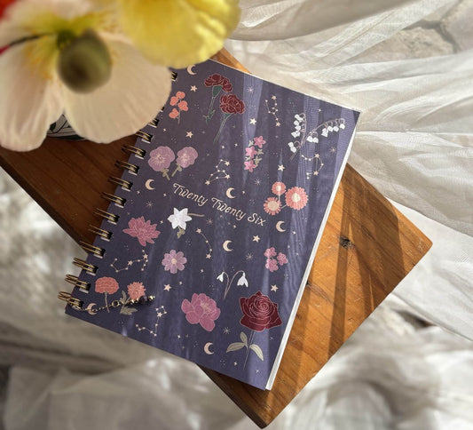 Conscious Mae 2026 Celestial Dreams Diary,  purple A5